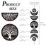 CREATCABIN 7pcs Fasi Lunari Appeso A Parete Boho Decor Arte Della Parete In Legno Decorazione Witchy Segni Del Ciclo Lunare In Legno Nero Gotico Moderno Segno Appeso Decorazione per 72.5x16cm