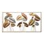 Dekoleidenschaft 3D Wandbild Blätter aus Metall in gold/silber/bronze, 135x69 cm, Wanddeko, Wandschmuck