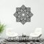 Resama Schwarz Große Metall Runde Mandala Wand Dekor, Einzigartige Lotus Blumen Wand Kunst für Wohnzimmer Schlafzimmer Badezimmer Korridor Home Zimmer und Büro Dekoration…