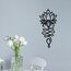 Lotusblüte Wanddekoration - Schwarzes Metall Yoga Wandkunst mit Lotus-Design, spirituelle Wohnkultur Skulptur für Meditationsräume, Wohnzimmer, Schlafzimmer, Büro