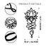 Lotusblüte Wanddekoration - Schwarzes Metall Yoga Wandkunst mit Lotus-Design, spirituelle Wohnkultur Skulptur für Meditationsräume, Wohnzimmer, Schlafzimmer, Büro