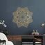 Resama Großes Metall Rundes Mandala Wanddekor, Einzigartige Lotusblume Wanddekoration für Wohnzimmer Schlafzimmer Badezimmer Korridor Haus Zimmer und Büro Dekoration