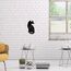 CREATCABIN Katze Metall Wandkunst Tier Schmetterling Dekor Wandbehang Silhouette Skulptur Ornamente Eisenschild Für Drinnen Und Draußen Zuhause Wohnzimmer Küche Garten Büro Dekoration Geschenk
