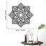Resama Schwarz Große Metall Runde Mandala Wand Dekor, Einzigartige Lotus Blumen Wand Kunst für Wohnzimmer Schlafzimmer Badezimmer Korridor Home Zimmer und Büro Dekoration…