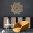 Resama Großes Metall Rundes Mandala Wanddekor, Einzigartige Lotusblume Wanddekoration für Wohnzimmer Schlafzimmer Badezimmer Korridor Haus Zimmer und Büro Dekoration