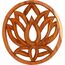 GURU SHOP Geschnitztes Wandbild Deko Wandrelief, Untersetzer - Lotus 30 cm