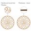 CREATCABIN 12inch Om Lotus Wanddekor Holzwandkunst Kristallgitter Heilige Geometrie Lasergeschnittene Wandskulptur Hängendes Dekor Für Einweihungsparty Home Office Yoga Studio Dekoration