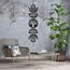 CREATCABIN 7pcs Fasi Lunari Appeso A Parete Boho Decor Arte Della Parete In Legno Decorazione Witchy Segni Del Ciclo Lunare In Legno Nero Gotico Moderno Segno Appeso Decorazione per 72.5x16cm