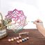 CREATCABIN Om Lotus Wanddekoration Holz,Wandkunst,Blume,Holzschild,Lasergeschnittene Lindenholz-Silhouette,Dekorative Hängeskulptur,Spirituelles Symbol,Malen,Basteln,DIY,Yoga,Studio,30x28.8cm