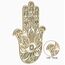 Fourth Level Manufacturing Vierte Ebene Hamsa, heilige Geometrie, Wanddekoration für Zuhause, Meditationsdekoration, Wandskulptur, Naturholz, Wanddekoration, heilige Wandkunst
