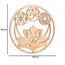 Qallicon Wanddekoration, Heiliger Lotus, 29.1 cm, Wanddekoration, Heilige Geometrie, Kristallgitter, Chakra, Holzkunst, Yoga, Wandkunst, Dekoration, Meditation, Zen, spirituelle Geschenke