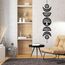 CREATCABIN 7pcs Fasi Lunari Appeso A Parete Boho Decor Arte Della Parete In Legno Decorazione Witchy Segni Del Ciclo Lunare In Legno Nero Gotico Moderno Segno Appeso Decorazione per 72.5x16cm