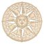 Vierte Ebene 30,5 cm Sonnenkompass Holz Wanddekoration Holzkunst Symbol Ideal für einen antiken, nautischen Look Ihr Zuhause, Wohnzimmer, Schlafzimmer, spirituelle Dekoration Yoga-Raum