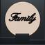 CREATCABIN Holz-Familienschild Wanddekoration Kunstausschnitt Buchstabe Laserschnitt Unvollendet Dekoratives Zubehör Modern Für Wohnzimmer Haustür Bauernhaus Veranda Schlafzimmer Dekoration 30x12cm