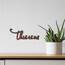 CREATCABIN Holzschild Wandkunst Dies Sind Wir Brief Zeichen Laser Cut Worte Dekorative Wandskulptur Hängendes Dekor Unvollendet Für Einweihungstür Wand Raumdekoration Braun 11.9 x 4.5 Zoll