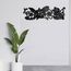 CREATCABIN Monstera Metall-Wandkunst-Dekor,Tropische Blumen,Schwarze Wandschilder,Eisen-Hänge-Metallornament,Wandskulptur,Geschenk Für Zuhause,Büro,Garten,Wohnzimmer,Dekoration,Weihnachten,30x10cm
