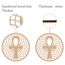 CREATCABIN 12inch Antikes Ankh Ägyptische Kreuz Holzwandkunst Kristallgitter Heilige Laser Cut Wandskulptur Hängendes Dekor Spirituelles Symbol Flache Runde Für Home Office Yoga Studio Dekoration