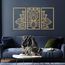 ESTART Großes Lotus-Blume-Metall-Wanddeko 3-teiliges Set, Religion Glaube Mandala Heimwanddekoration für Wohnzimmer chlafzimmer Büro und Yoga-Raum