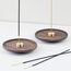 Holzlotus Räucherstäbchenhalter,3 Loch Räucherstäbchen,Lotus Stick Räuchergefäß Weihrauchhalter,Hergestellt aus Nanmu-Holz, geeignet für Büro, Yoga, Meditation