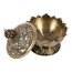 YUMILI Rückfließ Räucherstäbchen Halter Rückfluss Räucherstäbchenhalter, Vintage Lotus Rückfluss Rauch Räuchergefäß Räucherstäbchen Duftkegel Halter (Bronze)