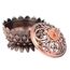 Vintage-Lotus-Räucherstäbchenhalter, Zinklegierung, Mini-Räucherkegelhalter, Schale, Metall, Salbeihalter, Brenner, Räucherstäbchenhalter für Zuhause, Büro, Feng Shui-Dekoration, 7 x 5 cm (Kupfer)