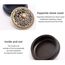 Vusddy Messing Räucherschale mit Deckel - Weihrauchbrenner Vintage Handgefertigter - Räuchergefäß Lotus Incense Burner für Weihrauch, Meditation, Entspannung und Zuhause Dekoration