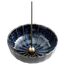 Asayu Japan Räucherstäbchenhalter - Blauer Lotus - Für Stäbchen 10cm, Made in Japan, Traditioneller Keramik Aschefänger, Inklusive Abnehmbarer Messingständer - Für Yoga, Meditation und Entspannung
