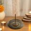 Räucherstäbchenhalter, Zinklegierung Lotus Weihrauchbrenner mit 9 Löchern, Lotus Aromatherapy Zubehör mit Ash Catcher für Haus, Schlafzimmer, Yoga-Raum, Meditationsraum (Bronze)