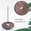 Holzlotus Räucherstäbchenhalter,3 Loch Räucherstäbchen,Lotus Stick Räuchergefäß Weihrauchhalter,Hergestellt aus Nanmu-Holz, geeignet für Büro, Yoga, Meditation