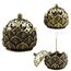 2 Stück Lotus Räucherkegel Halter,Große und Kleine Räucherkerzen Halter,Bronze Retro Weihrauchbrenner,Hollow Räucherschale,Räuchergefäß mit Deckel für Heimdekoration,Büro, Teehaus,Café,Yogastudio
