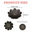 Lotus Stick Räucherstäbchenhalter,4 Stücke Incense Holder Räuchergefäss Duft Zubehör mit abnehmbarem Aschefänger.（Bronze, Gold）