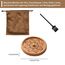 VntMQP hölzerne Lotus Räucherstäbchen Brenner Portable Set mit Räucherstäbchen Brenner Tasche und Reinigungsbürste handgefertigt für Home Decor, Meditation und Yoga (Buche)