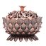 Vintage-Lotus-Räucherstäbchenhalter, Zinklegierung, Mini-Räucherkegelhalter, Schale, Metall, Salbeihalter, Brenner, Räucherstäbchenhalter für Zuhause, Büro, Feng Shui-Dekoration, 7 x 5 cm (Kupfer)