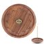RUNEAY Räucherstäbchen Halter Holz 12cm, Räucherstäbchenhalter Holz Lotus Incense Holder 3 Loch Räucherstäbchen Halterung Meditation Zubehör Raucherstabchenhalter für Meditation, Yoga, Heimdeko