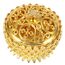 Lotus Räuchergefäß mit Deckel 7 × 5cm Mini Hollow Räucherschale Räuchergefäß Vintage Weihrauchbehälter, Räucherstäbchenhalter für Zuhause BüroTeehaus Dekoration (Gold)