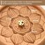 VntMQP hölzerne Lotus Räucherstäbchen Brenner Portable Set mit Räucherstäbchen Brenner Tasche und Reinigungsbürste handgefertigt für Home Decor, Meditation und Yoga (Buche)