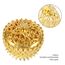 2 Stück Lotus Räuchergefäß mit Deckel 7 × 5cm Mini Hollow Räucherschale Räuchergefäß Vintage Weihrauchbehälter Räucherstäbchenhalter für Zuhause BüroTeehaus Dekoration (Gold)