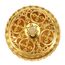 2 Stück Lotus Räuchergefäß mit Deckel 7 × 5cm Mini Hollow Räucherschale Räuchergefäß Vintage Weihrauchbehälter Räucherstäbchenhalter für Zuhause BüroTeehaus Dekoration (Gold)