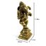 Messingstatue, tanzendes Ganesha-Idol, antikes Design, goldfarben, Höhe: 11,9 cm, Gewicht: 270 g