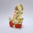 Gold Art India Ganesha-Idol aus Kunstharz für Auto, Armaturenbrett, Zuhause, Büro, Ganpati-Statue für Mandir-Dekor, handgefertigt, Ganesh Murti (Rot und Elfenbein)