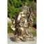 Wogeka - Goldener Elefantengott Ganesha - aus Resin als Gerschenkidee zu Geburtstag, Weihnachten als Deko für Garten und Wohnung Elefant Buddha Feng Shui Res14