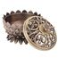 Hztyyier Räucherstäbchenhalter Zinklegierung Lotus Design Home Ornament Buddhistische Versorgung 7 * 5cm Räucherstäbchenhalter(#2)