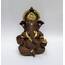 Gold Art India Braunes Terrakotta-Idol für Ganesha-Idol für Auto Armaturenbrett Gott Ganesha Idol für Heimdekoration Ganpati für Geschenk 8,9 cm (Braun Terrakotta), Idol