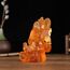 NNYCC Ganesha Figur 14cm Harz Kristall Deko Hindu Elefant Gott Lord Buddha Ganesha Geschenk Dekoration,Orange