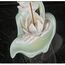 Zen Lotus Backflow Incense Burner, Waterfall Incense Holders with 10pcs Backflow Incense Cones, Home Ceramic Backflow Incense Cone Holder Burner (Zen 2)