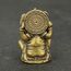 QWERWEFR Mini Vintage Messing Ganesha Statue Tasche Indien Thailand Elefantengott Figur Skulptur Home Office Schreibtisch Dekorative Ornament Geschenk