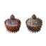 Räucherstäbchen Halter,Yiyifor 2 pcs Räuchergefäß Mit Deckel Weihrauchhalter Aus Zinklegierung Lotus Weihrauchbrenner für Zuhause Teehaus Büro(Bronze Rotes Kupfer)