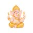 OTKARXUS Elefantengott Ganesha, indischer Lord Ganesha-Statue, Elefanten-Got-Figur, Glück und Reichtum, hinduistische Buddha-Skulptur, Ornament, Geschenke für Heimdekoration, Gold + Beige, klein