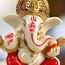 LOVENSPIRE Ganesha-Statue aus Acryl, Ganpati-Figur, Gott des Glücks und des Erfolgs, für Heimdekoration und Auto-Armaturenbrett, Einweihungsfeier, Pooja-Dekoration, Diwali-Dekoration, 1 Stück