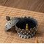 Räucherstäbchen Halter,Yiyifor 2 pcs Räuchergefäß Mit Deckel Weihrauchhalter Aus Zinklegierung Lotus Weihrauchbrenner für Zuhause Teehaus Büro(Bronze Rotes Kupfer)